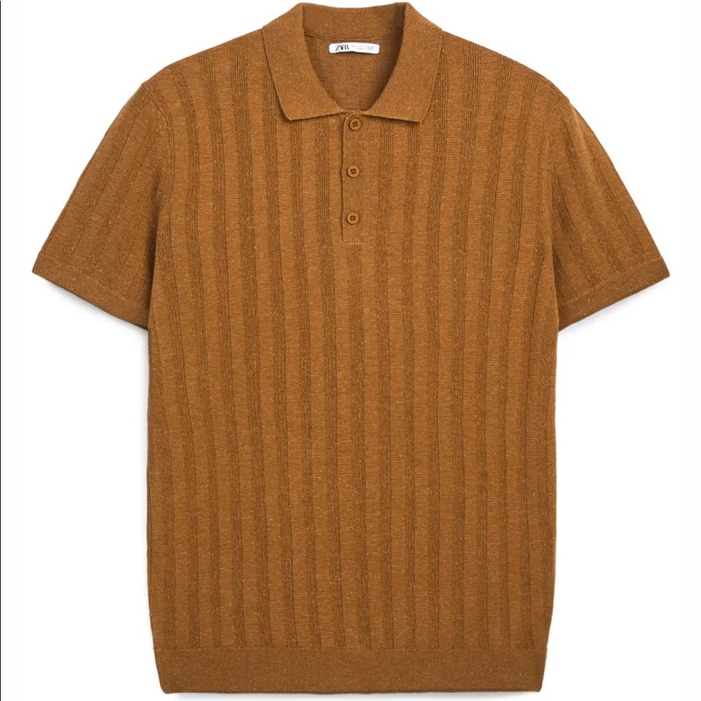 Zara Men’s Knit Textured Shirt